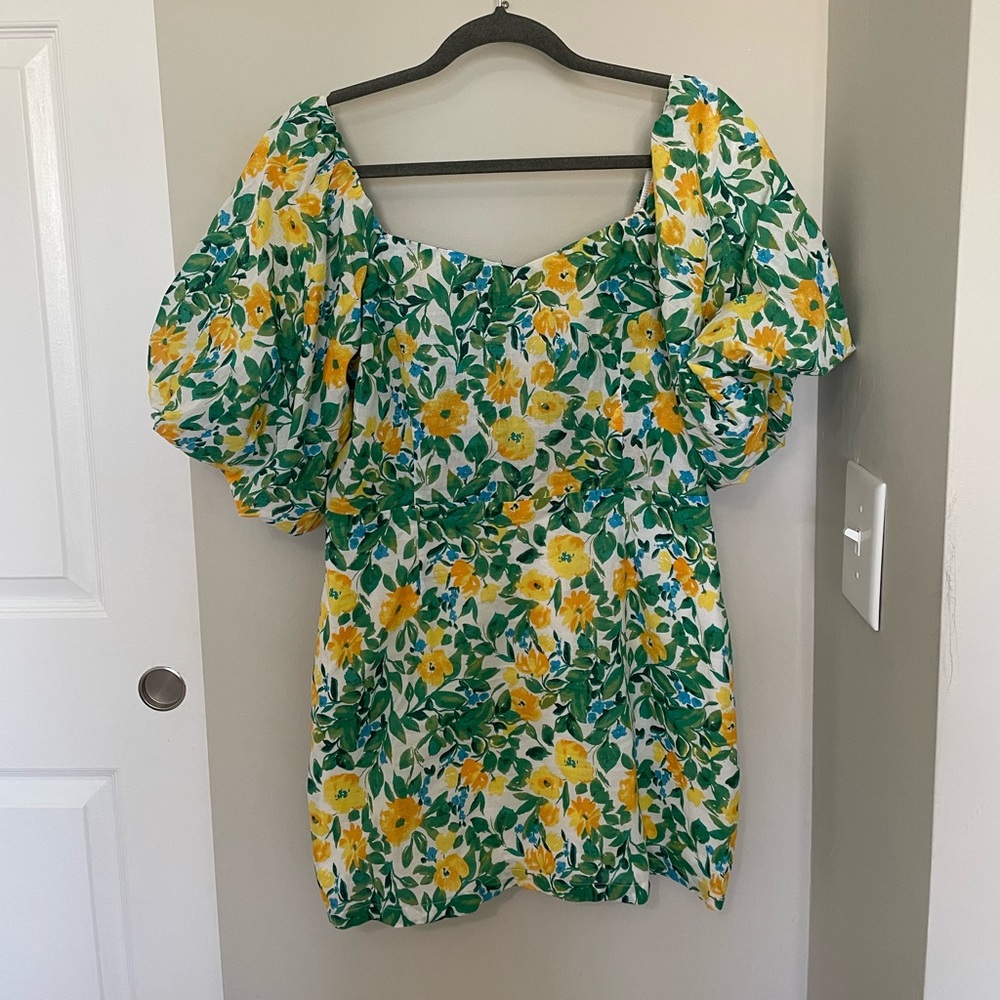 Red dress Milk and Honey floral dress